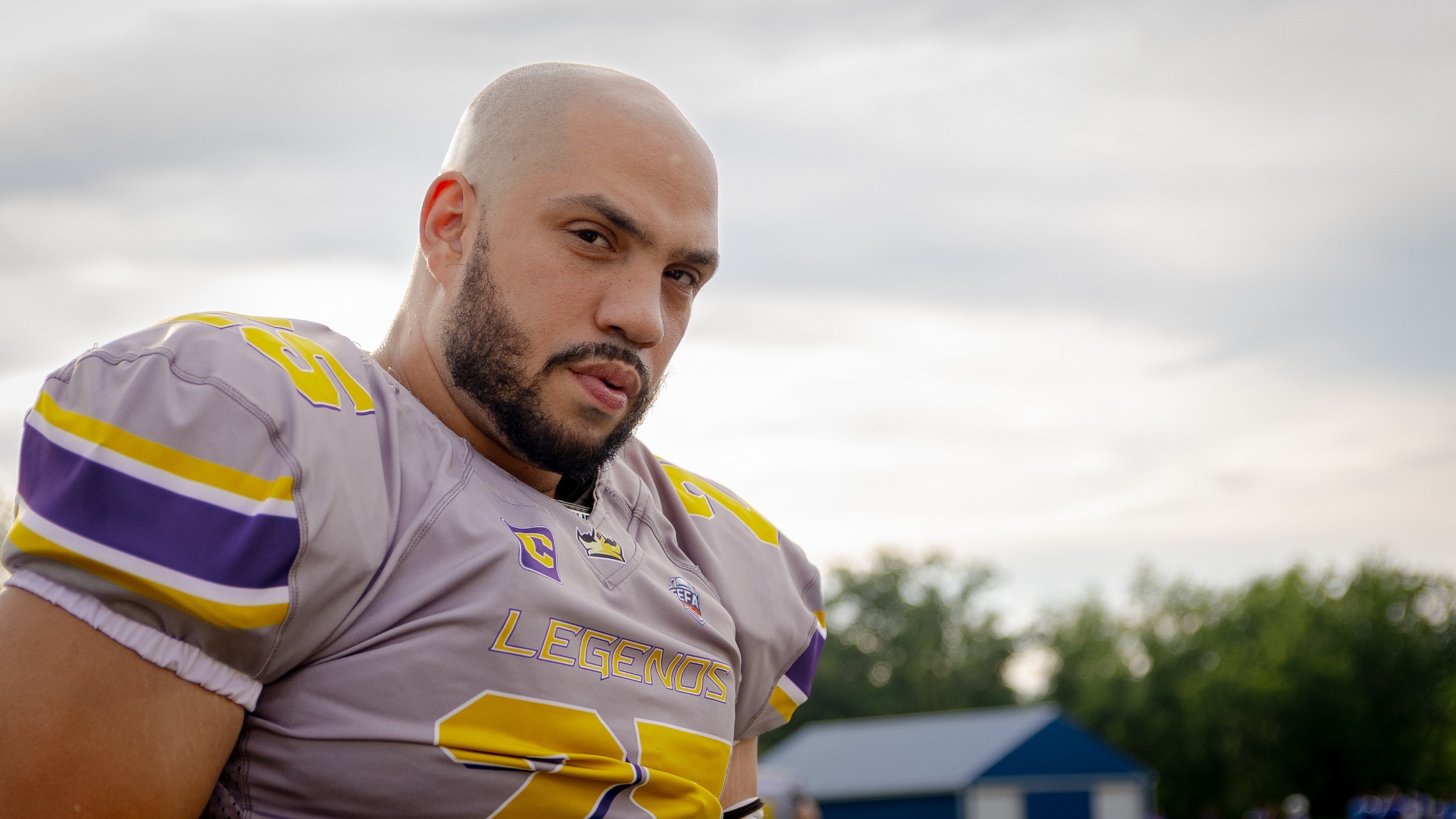 Central PA Legends football player photographed for GEFA